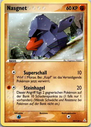 Pokémon-Karte Nasgnet 25/110 EX Holon Phantoms
