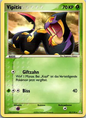 Pokémon-Karte Vipitis 32/110 EX Holon Phantoms