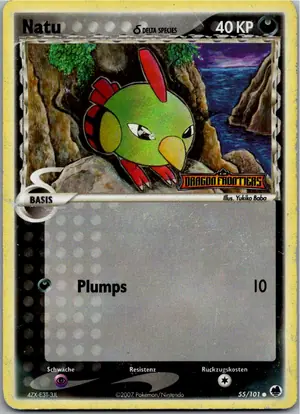 Pokémon-Karte Natu 55/101 EX Dragon Frontiers