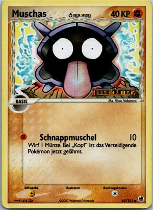 Pokémon-Karte Muschas 63/101 EX Dragon Frontiers