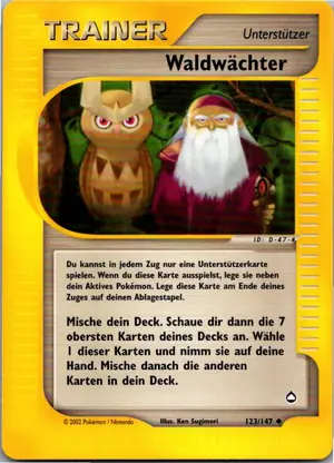 Pokémon-Karte Waldwächter 123/147 Aquapolis