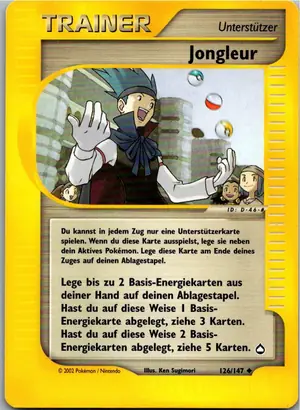 Pokémon-Karte Jongleur 126/147 Aquapolis