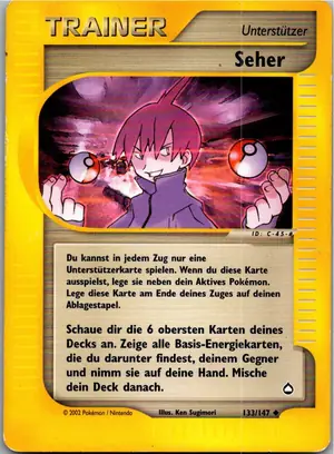 Pokémon-Karte Seher 133/147 Aquapolis