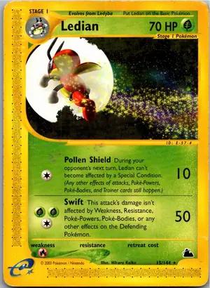 Pokémon-Karte Ledian 15/144 Skyridge