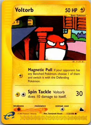 Pokémon-Karte Voltorb Voltobal 113/144 Skyridge