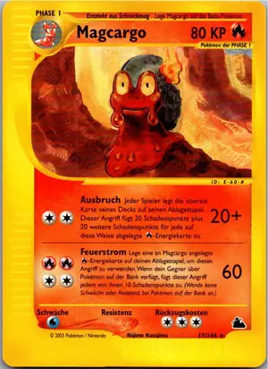 Pokémon-Karte Magcargo 17/144 Skyridge