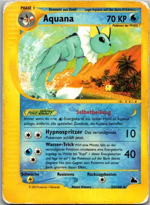 Pokémon-Karte Aquana 33/144 Skyridge