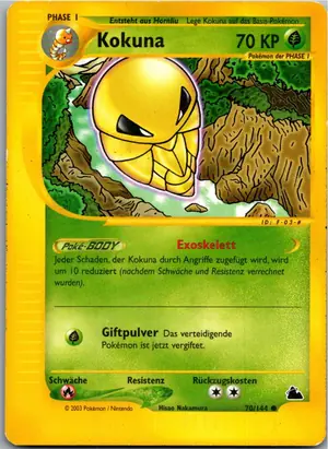 Pokémon-Karte Kokuna 70/144 Skyridge