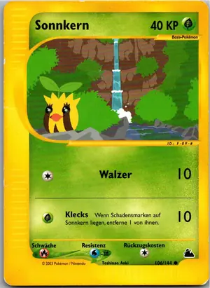 Pokémon-Karte Sonnkern 106/144 Skyridge