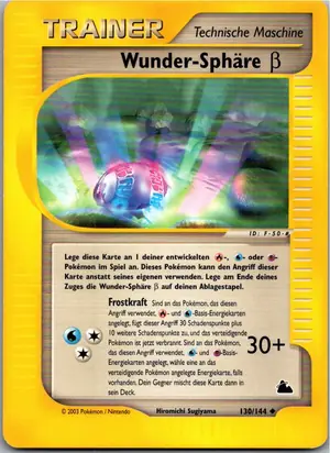 Pokémon-Karte Wunder-Sphäre β 130/144 Skyridge