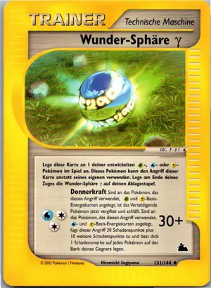 Pokémon-Karte Wunder-Sphäre γ 131/144 Skyridge