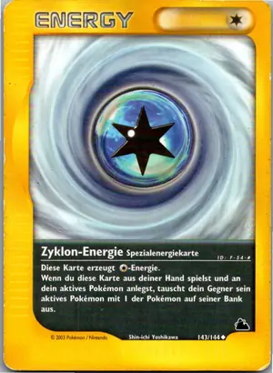 Pokémon-Karte Zyklon-Energie 143/144 Skyridge