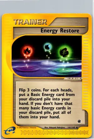 Pokémon-Karte Energy Restore 141/165 Expedition