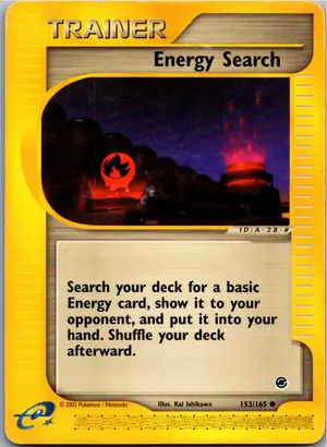 Pokémon-Karte Energy Search Energiesuche 153/165 Expedition