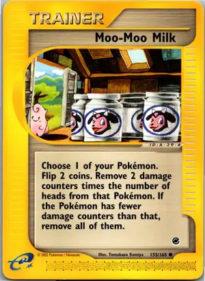 Pokémon-Karte Moo-Moo Milk Kuhmuh-Milch 155/165 Expedition