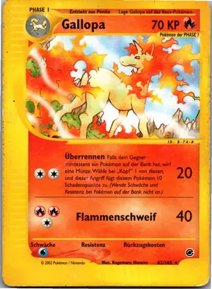 Pokémon-Karte Gallopa 62/165 Expedition