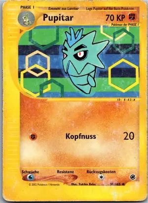 Pokémon-Karte Pupitar 90/165 Expedition
