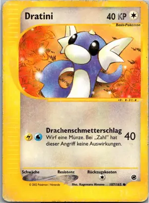 Pokémon-Karte Dratini 107/165 Expedition