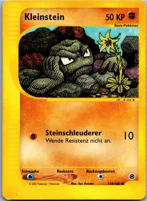 Pokémon-Karte Kleinstein 110/165 Expedition