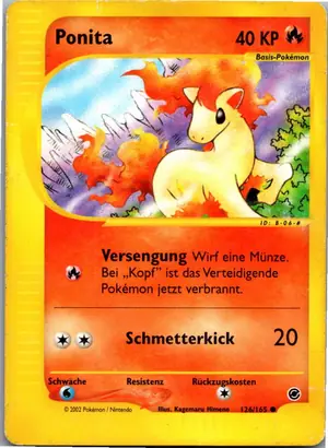 Pokémon-Karte Ponita 126/165 Expedition