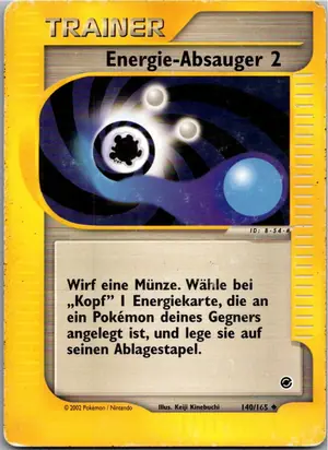 Pokémon-Karte Energie-Absauger 2 140/165 Expedition