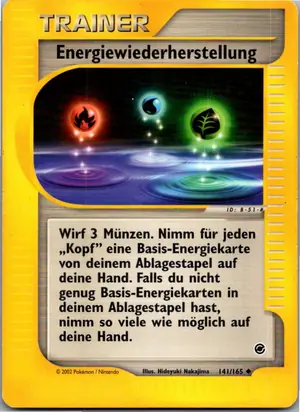 Pokémon-Karte Energiewiederherstellung 141/165 Expedition