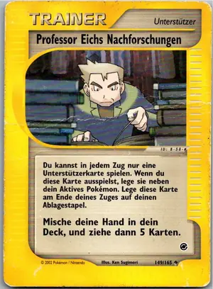 Pokémon-Karte Professor Eichs Nachforschungen 149/165 Expedition