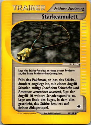 Pokémon-Karte Stärkeamulett 150/165 Expedition