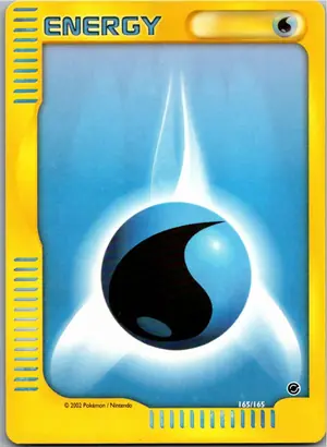 Pokémon-Karte Wasser-Energie 165/165 Expedition