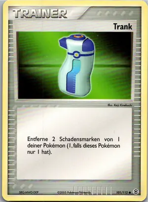Pokémon-Karte Trank 101/112 EX Feuerrot & Blattgrün
