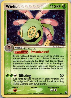 Pokémon-Karte Wielie 7/108 EX Power Keepers