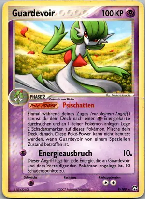 Pokémon-Karte Guardevoir 9/108 EX Power Keepers