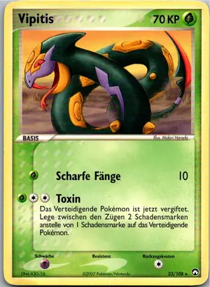 Pokémon-Karte Vipitis 23/108 EX Power Keepers