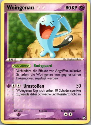 Pokémon-Karte Woingenau 24/108 EX Power Keepers
