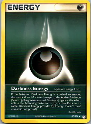 Pokémon-Karte Darkness Energy Finsternis-Energie 87/108 EX Power Keepers