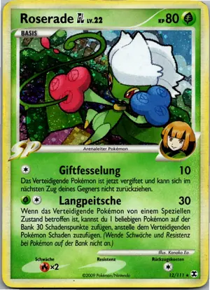 Pokémon-Karte Roserade 12/111 Aufstieg der Rivalen