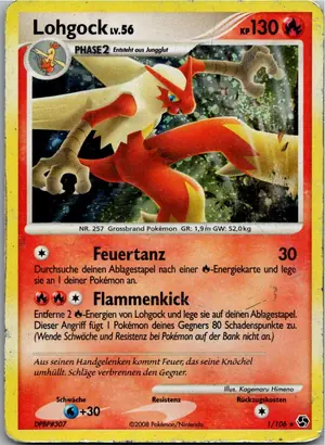 Pokémon-Karte Lohgock 1/106 Epische Begegnungen
