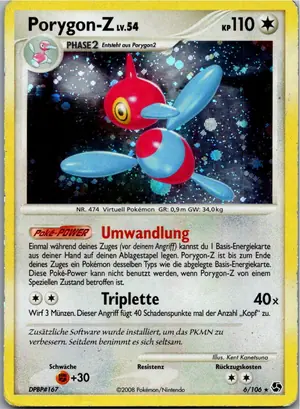 Pokémon-Karte Porygon-Z 6/106 Epische Begegnungen