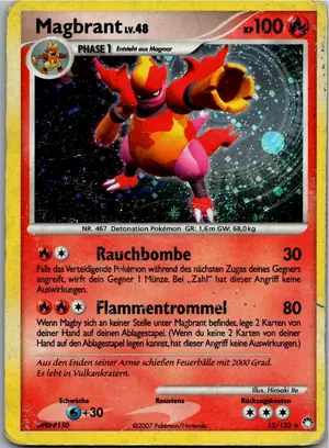 Pokémon-Karte Magbrant 12/123 Geheimnisvolle Schätze