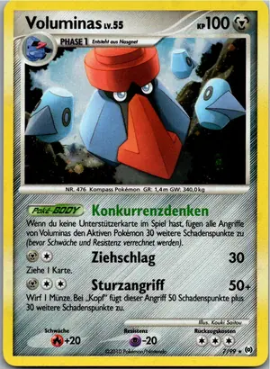 Pokémon-Karte Voluminas 7/99 Arceus