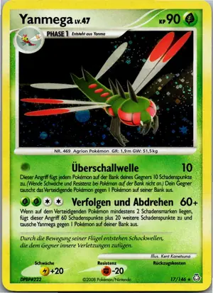 Pokémon-Karte Yanmega 17/146 Erwachte Legenden