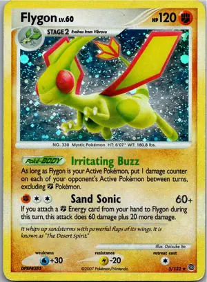 Pokémon-Karte Flygon Libelldra 5/132 Rätselhafte Wunder