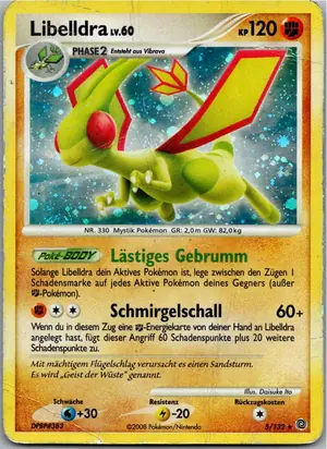 Pokémon-Karte Libelldra 5/132 Rätselhafte Wunder