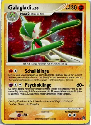 Pokémon-Karte Galagladi 6/132 Rätselhafte Wunder