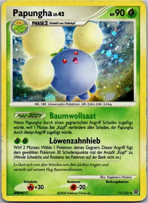 Pokémon-Karte Papungha 11/132 Rätselhafte Wunder