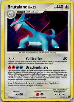 Pokémon-Karte Brutalanda 18/132 Rätselhafte Wunder