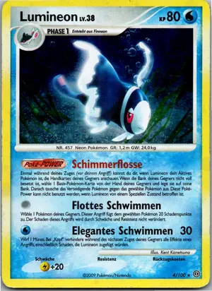 Pokémon-Karte Lumineon 4/100 Sturmtief