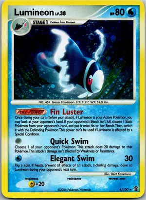 Pokémon-Karte Lumineon 4/100 Sturmtief