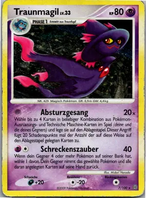 Pokémon-Karte Traunmagil 7/100 Sturmtief