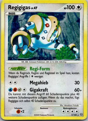 Pokémon-Karte Regigigas 9/100 Sturmtief